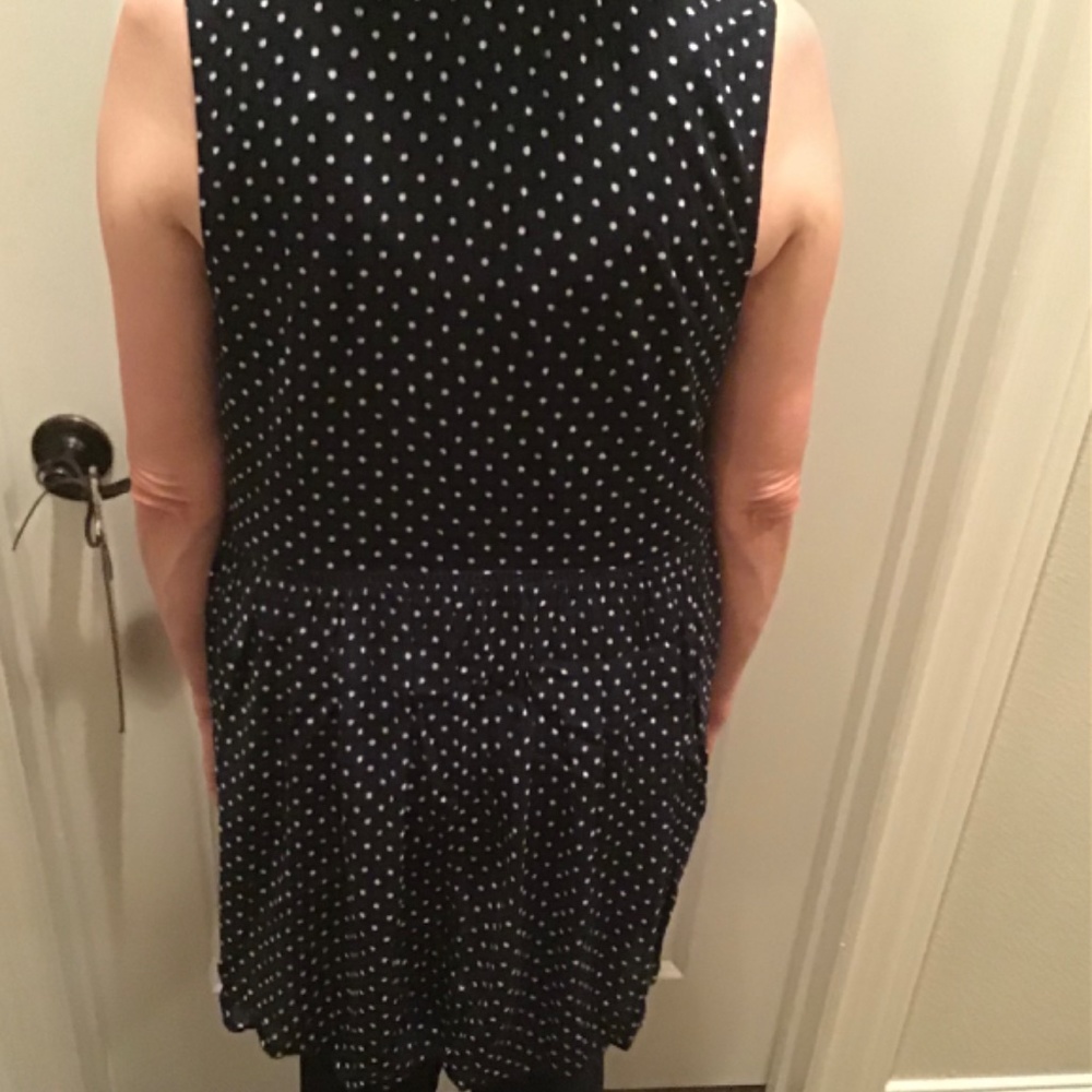 Anthropologie Women’s Black Polka Dot Pattern Top - Picture 7 of 7